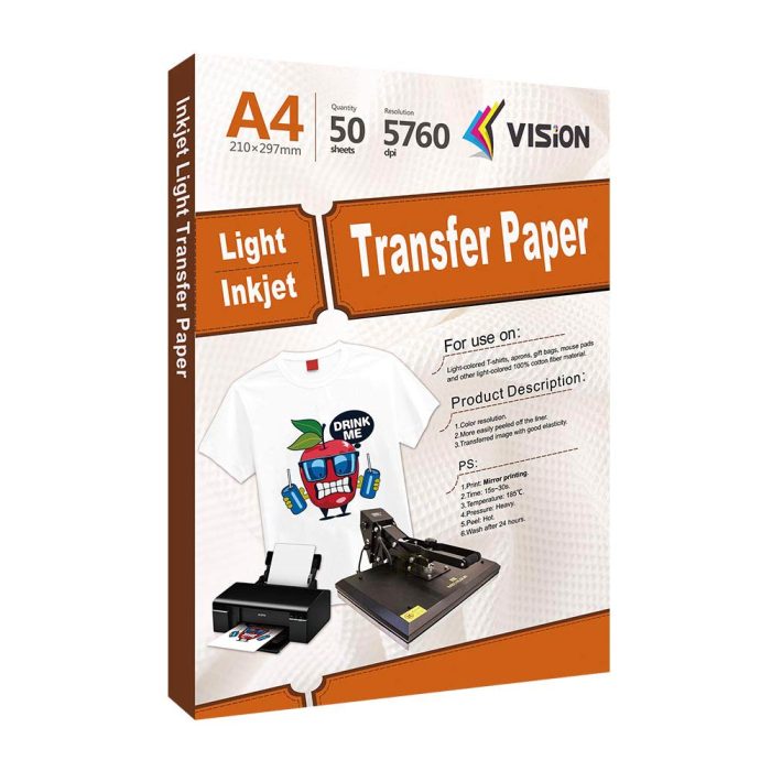 Inkjet Dark Heat Transfer Paper | Inkjet Transfer Paper for dark fabric