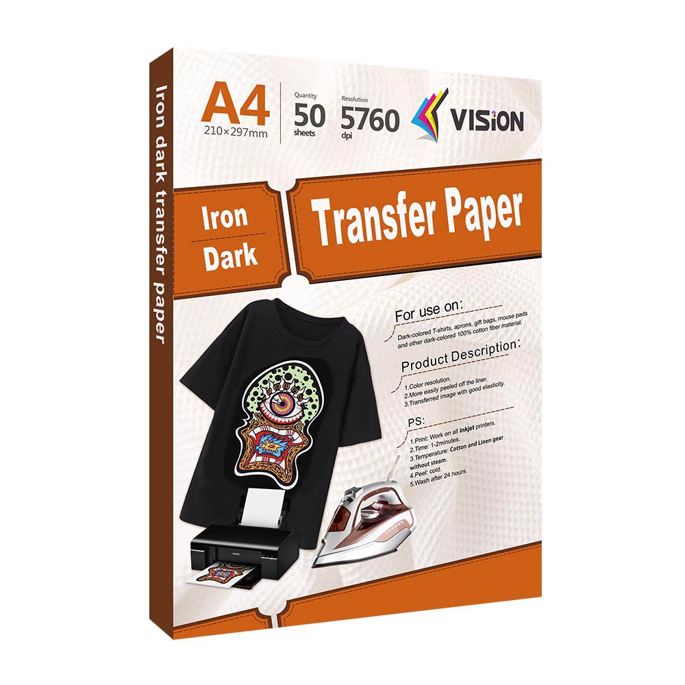Inkjet Dark Transfer Paper - A4 (Pack of 100) UK 2024