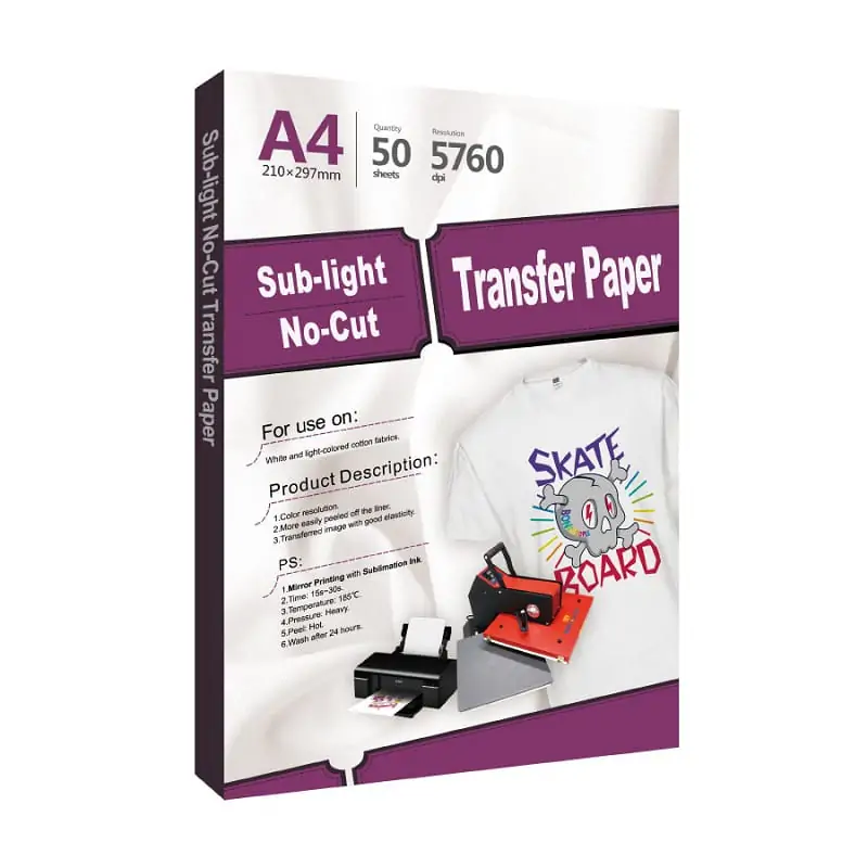 A-SUB DTF Film A4 DTF Transfer Film 30 Sheets Sublimation Paper for Dark  Fabric