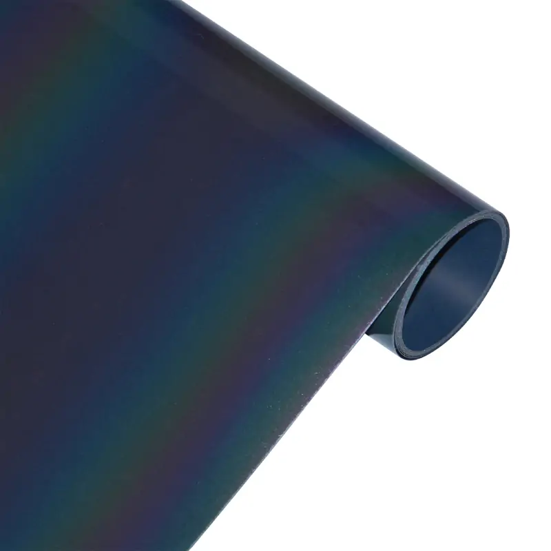 Rainbow Holographic Reflective Heat Transfer Vinyl for Shirts,Iridescent  Heat Transfer Vinyl Rolls DR27