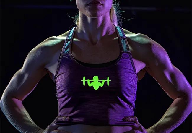 Personalized Glow in the Dark Workout Gear